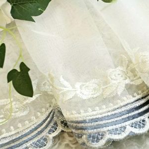 Set of 8 sheer panel curtains